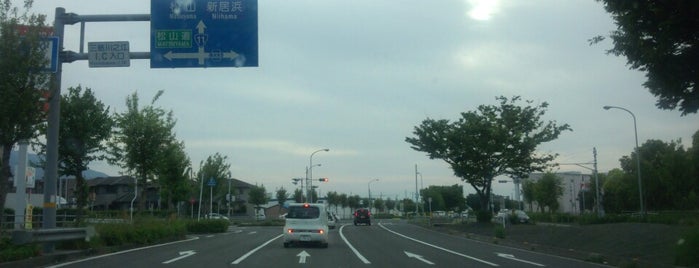 愛媛県東予地方の交差点