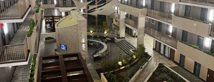 Embassy Suites by Hilton is one of Hotels I've been to.