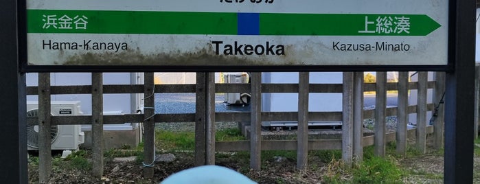 Takeoka Station is one of JR 키타칸토지방역 (JR 北関東地方の駅).