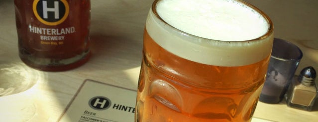 Hinterland Brewery is one of Gameday Eats & Drinks in Green Bay.