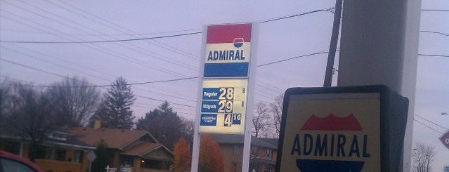 Admiral Gas Station is one of Favorite Places.