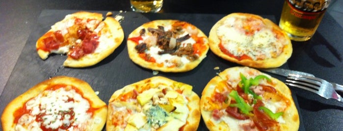 Cien Pizzitas is one of Cañas-Tapas Madrid.