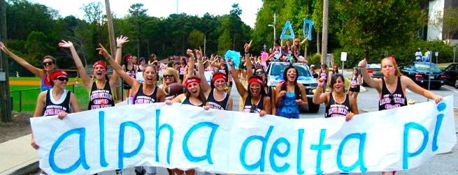 Alpha Delta Pi (ΑΔΠ) - Delta Alpha is one of Chapter Roll Call.