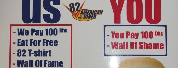 82 All American Diner is one of Dubai.