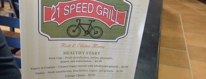 21 Speed Grill is one of Orte, die Brett gefallen.