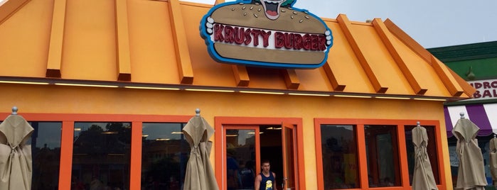 Krusty Burger is one of Lieux qui ont plu à Brett.