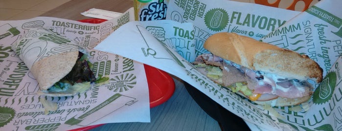 Quiznos Sub is one of .