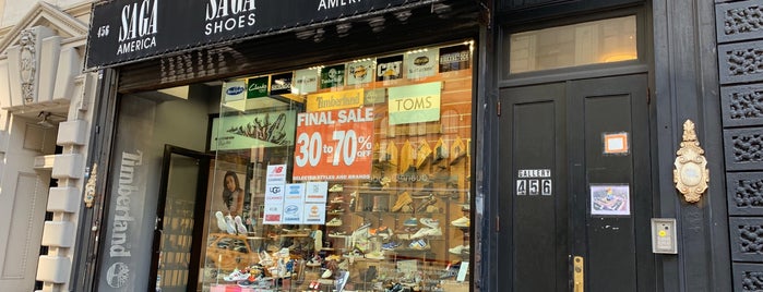 Saga Shoes is one of NYC Boutiques + Vintage Shopping.