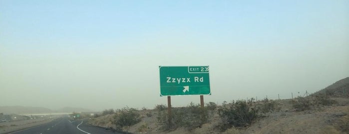 Zzyzx is one of california.