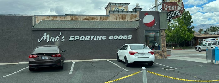 Mac's Sporting Goods is one of Central CALIFORNIA vintage signs.