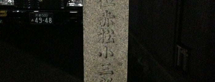 赤松小三郎遭難之地（贈従五位赤松小三郎先生記念碑） is one of 史跡・石碑・駒札/洛中南 - Historic relics in Central Kyoto 2.