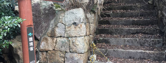 Remains of the northern battery observation post is one of しまなみ海道 Overseas Highway “Shimanami Kaido”.