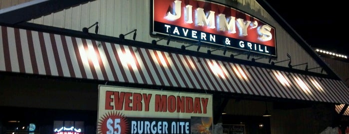 Jimmy's Tavern & Grill is one of Tempat yang Disukai Angela.