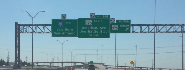 I-10 & Loop 375 / Joe Battle Blvd is one of ELP.
