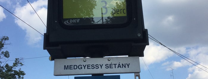 Nagyerdei körút / Medgyessy sétány (1) is one of Trams @ Debrecen.