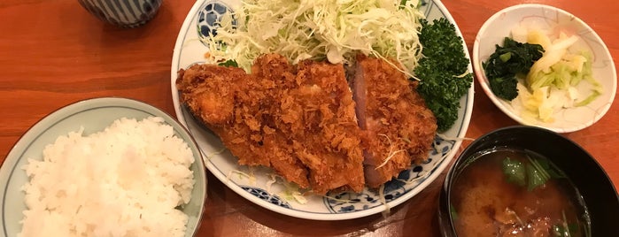 とんかつ河 本店 is one of 俺の食事….