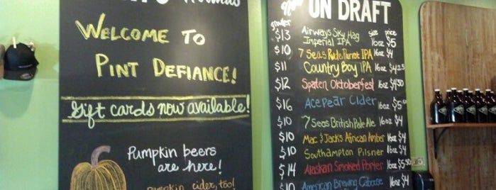 Pint Defiance is one of Tap Locations.