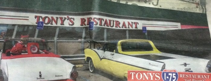 Tony's I-75 Restaurant is one of Restaurants Tried.