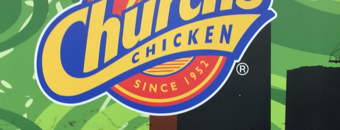 Church's Chicken is one of สถานที่ที่ Moe ถูกใจ.