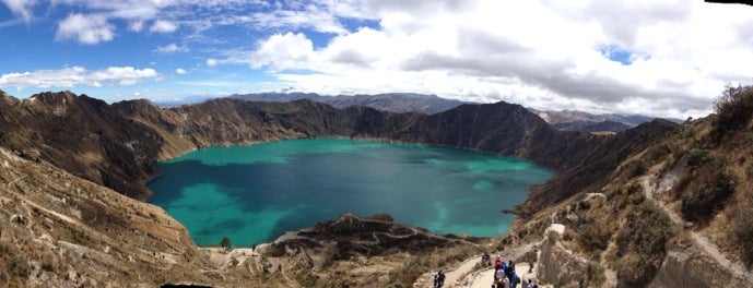 Laguna y Crater Quilotoa is one of Ooit.