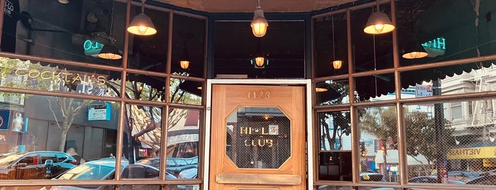 Hi-Lo Club is one of SF bar crawls.
