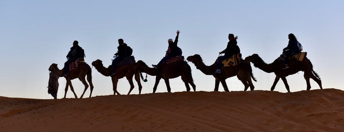 Merzouga (Sahara Desert) is one of สถานที่ที่ CJ ถูกใจ.