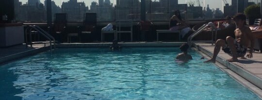 Hotel Gansevoort Meatpacking NYC Rooftop Pool is one of The New Yorkers: Extracurriculars.