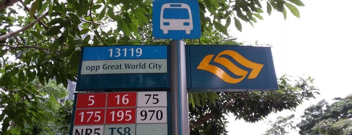 Bus Stop 13119 (Opp Great World City) is one of B2.