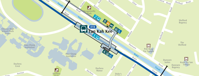 Tan Kah Kee MRT Station (DT8) is one of Downtown Line Stations (DTL).