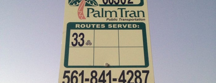 Palm Beach Outlets Bus Stop for #2,#33 and #49 is one of West Palm.