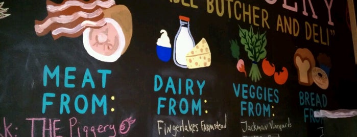 The Piggery Butcher Case is one of 40 Places Worth Exploring in Ithaca.