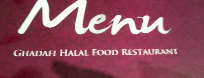 Ghadafi restaurant is one of food.