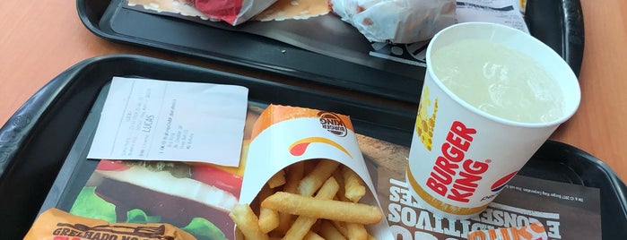 Burger King is one of lugares preferidos.