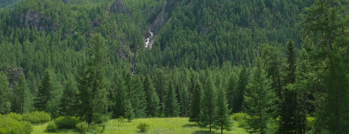 Водопад на реке Верхняя Карасу is one of Алтай.