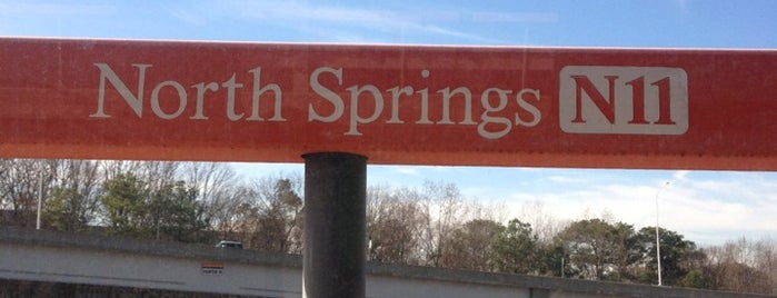 MARTA - North Springs Station is one of Atlanta.