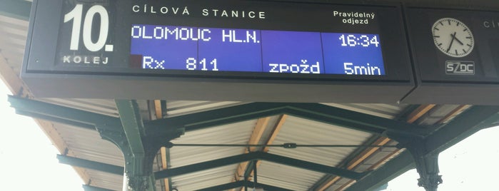 R13 • Brno - Břeclav - Přerov - Olomouc is one of Moving targets - Trains.