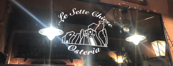 Le Sette Chiese is one of Cena a Bo.