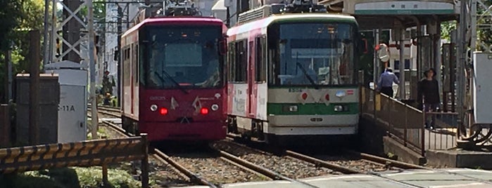 Kajiwara Station is one of Tokyo Sakura Tram (Toden Arakawa line).