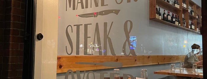 Maine St. Steak & Oyster is one of Maine 22.