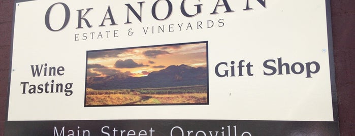 Okanogan Estate Wine Tasting Room Oroville is one of Lugares favoritos de Andrew Vino50 Wines.
