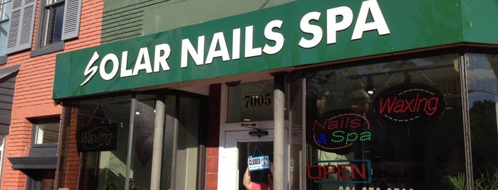 Solar Nails is one of local spots.