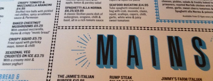 Jamie's Italian is one of 20 favorite restaurants.