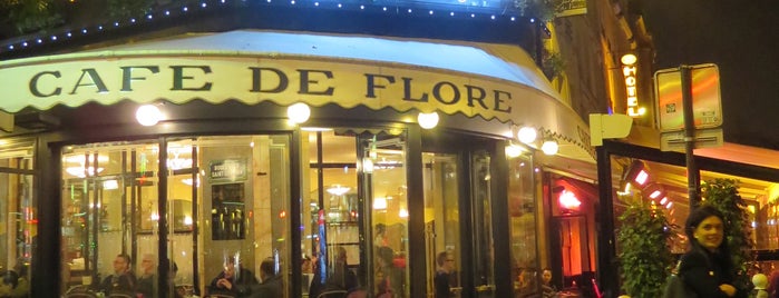 Café de Flore is one of Saint-Germain-des-Prés.