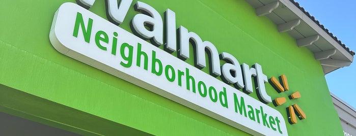 Walmart Neighborhood Market is one of frequented places.
