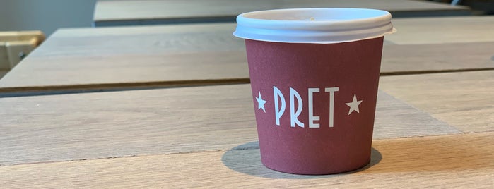 Pret A Manger is one of Bike and Bite.