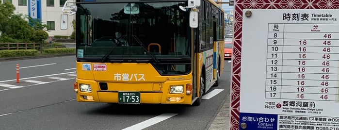 薩摩義士碑前バス停 is one of Kagoshima.