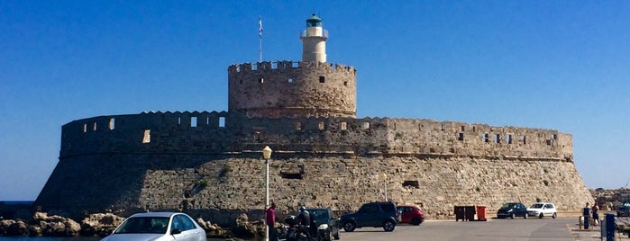 Fortress of Saint Nicholas is one of Greece. Rhodes.