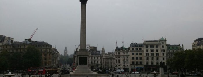 Trafalgar Square is one of London.