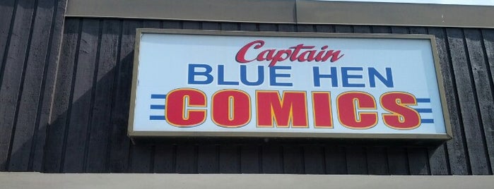 Captain Blue Hen Comics is one of สถานที่ที่ Chris ถูกใจ.