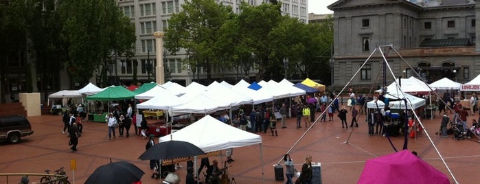 Pioneer Courthouse Square is one of outside.